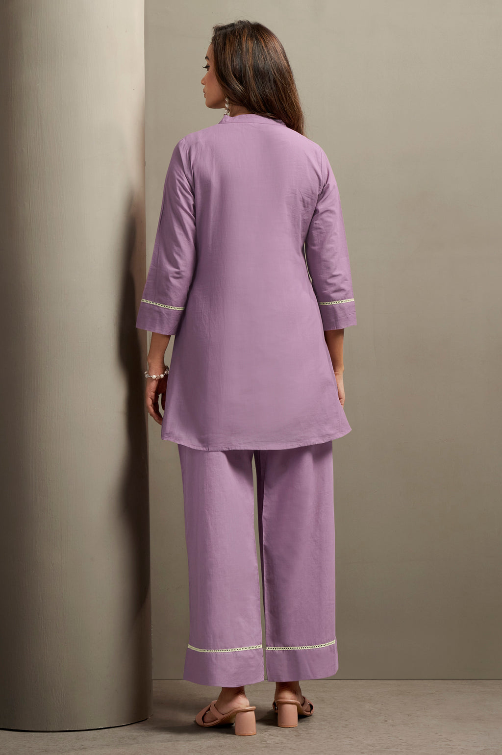 Pure Cotton Bird Embroidered Straight Kurta