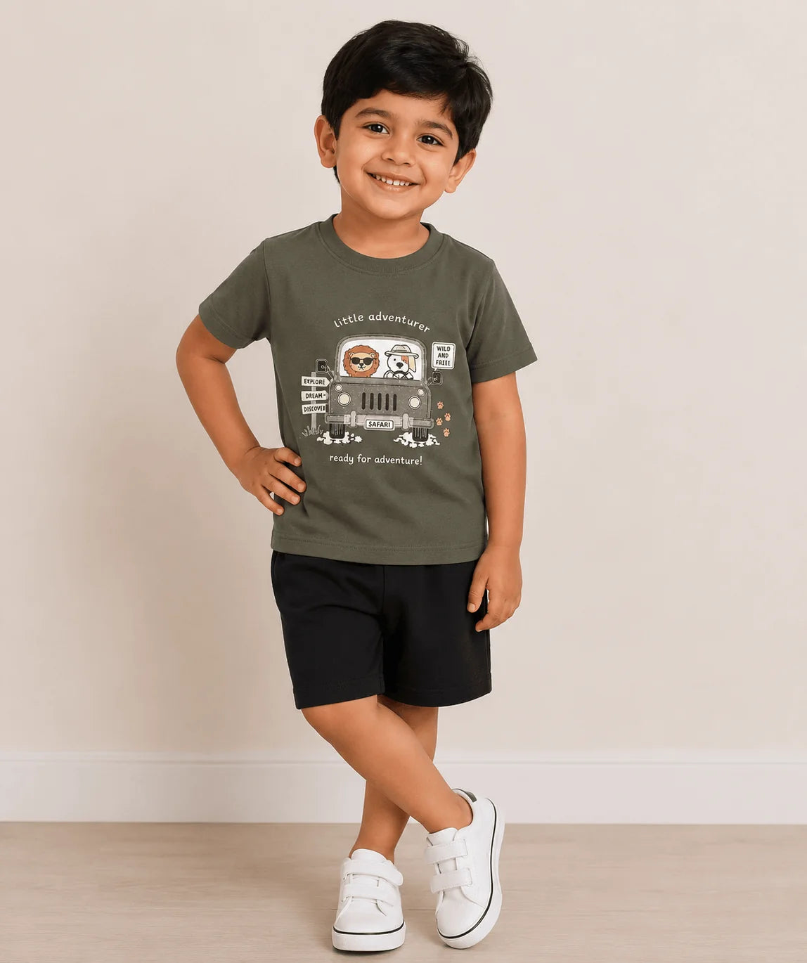 Little Adventurer Safari Co-Ord Set for Boys