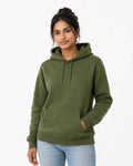 Women's army green premium cotton hoodie – casual hoodie for women – 365BC