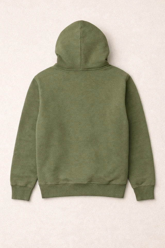 Men's Premium Cotton Hoodie – Army Green | Trendy Hoodie for Men