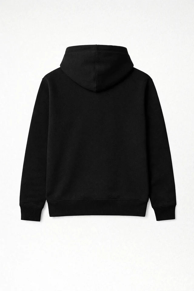 Men's Premium Cotton Hoodie – Black | Soft Winter Hoodie for Men