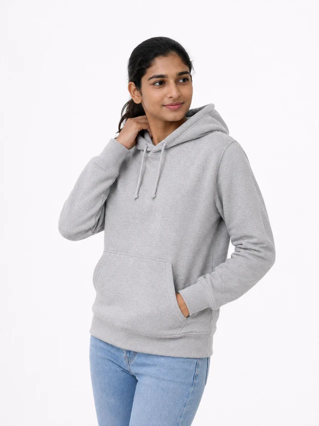 Women's Premium Cotton Hoodie – Grey | Cozy Casual Hoodie for Women