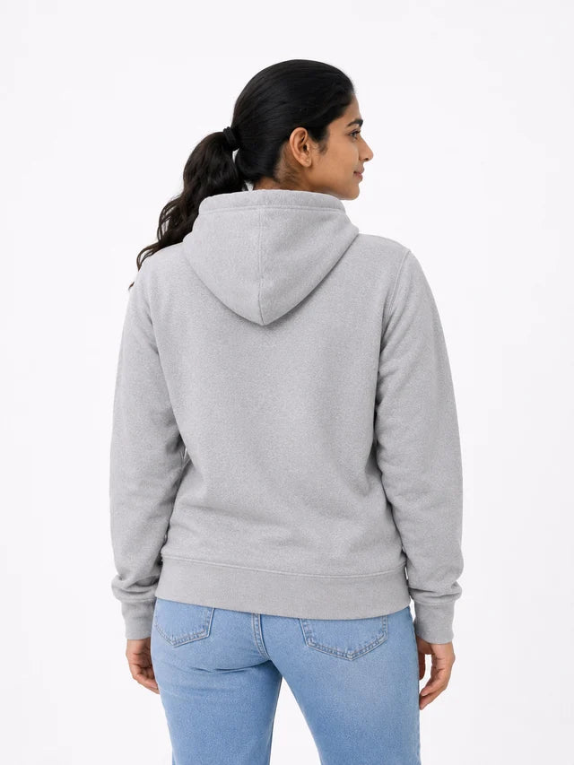 Women's Premium Cotton Hoodie – Grey | Cozy Casual Hoodie for Women