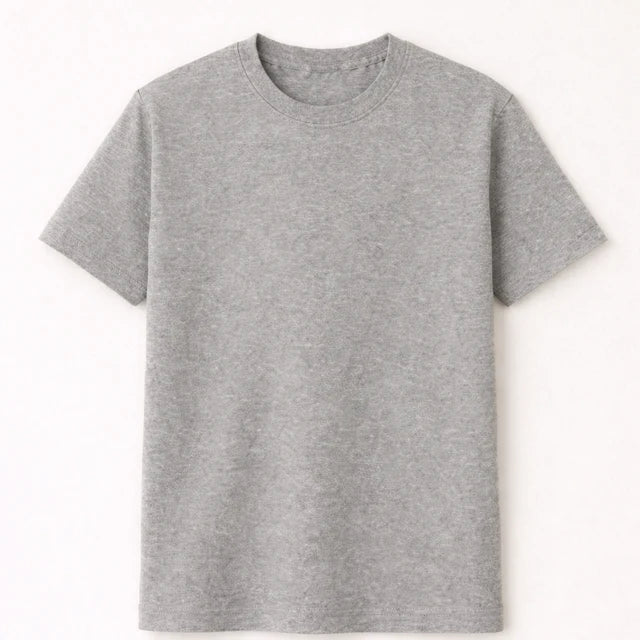Women's 100% Cotton T-Shirt – Grey | Bio-Washed Breathable Tee