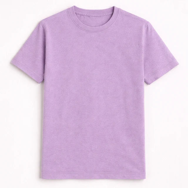Women's 100% Cotton T-Shirt – Lavender | Bio-Washed Soft Tee