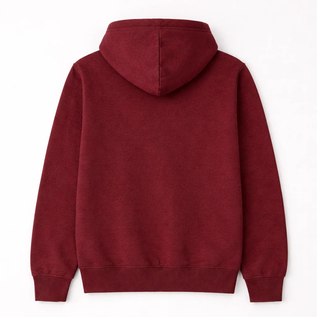 Men's Premium Cotton Hoodie – Maroon | Stylish Men's Hoodie