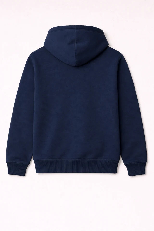 Men's Premium Cotton Hoodie – Navy Blue | Winter Hoodie for Men