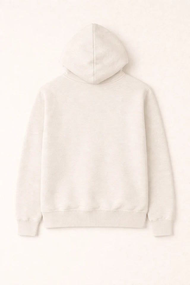 Men's Premium Cotton Hoodie – Off White | Everyday Hoodie for Men