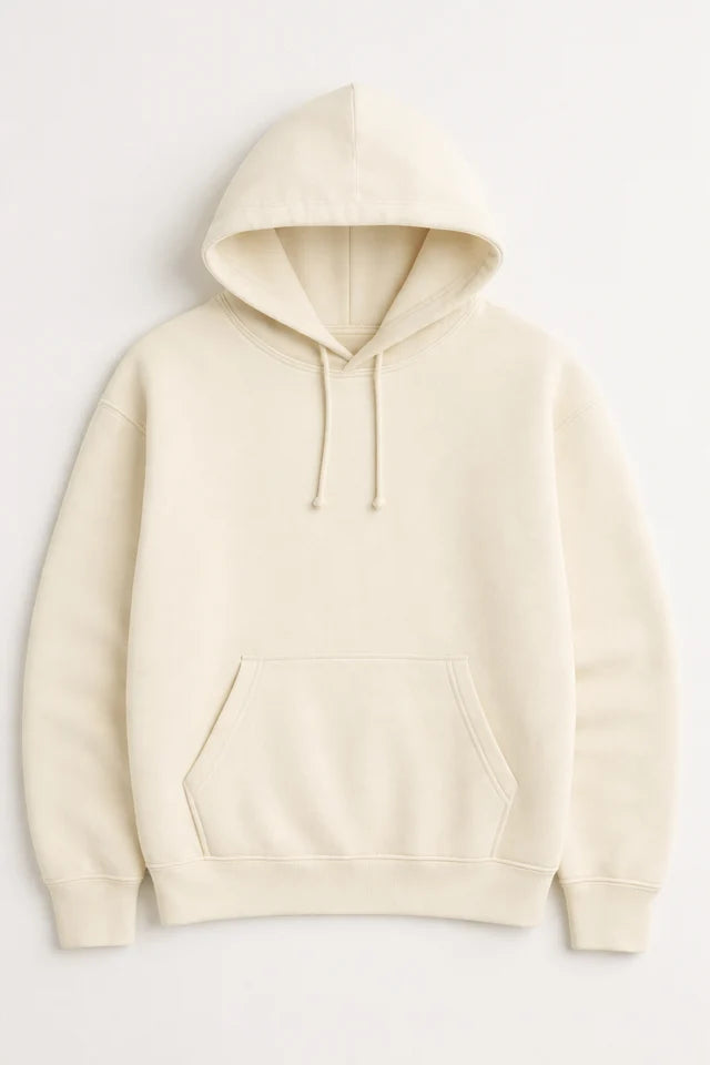 Women's Oversized Hoodie – Off White | Heavy Cotton Hoodie for Women