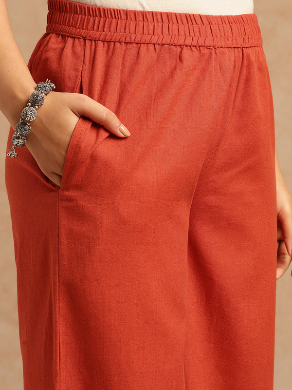 Dark Teal Embroidered Khadi Cotton Kurta Set