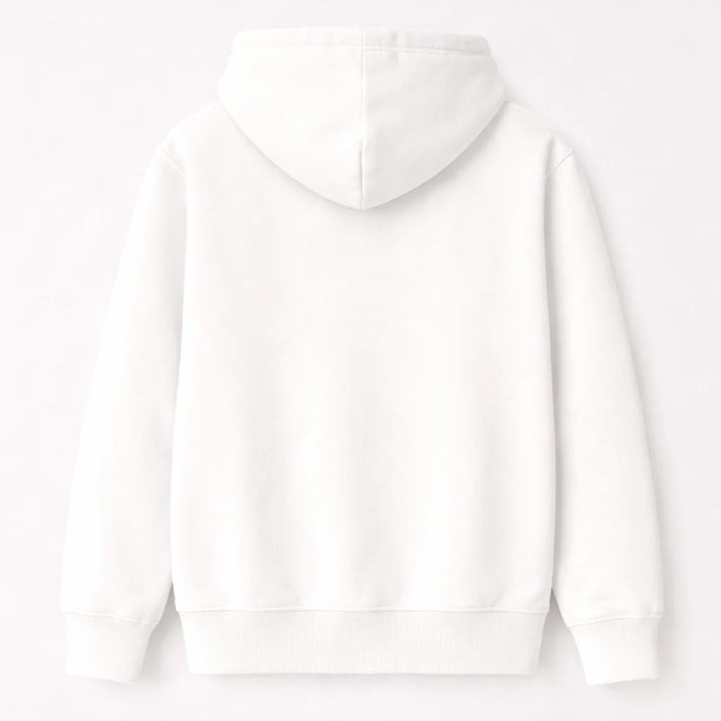 Men's Premium Cotton Hoodie – White | Soft & Cozy Men's Hoodie
