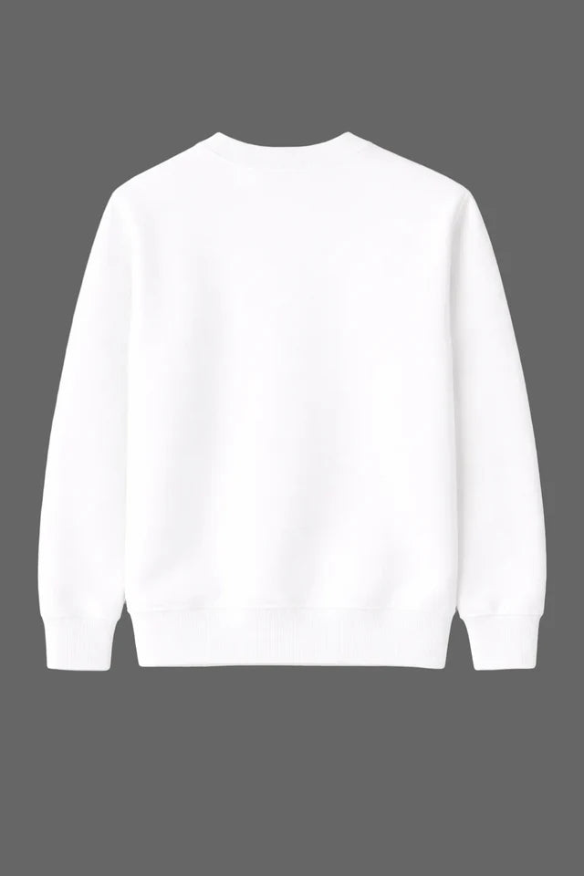 Men's Premium Cotton Crewneck Sweatshirt – White | Everyday Sweatshirt