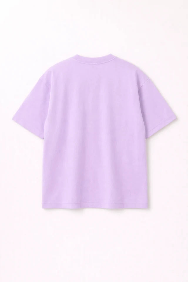 Men's Lavender 240 GSM 100% Cotton French Terry Oversized T-Shirt