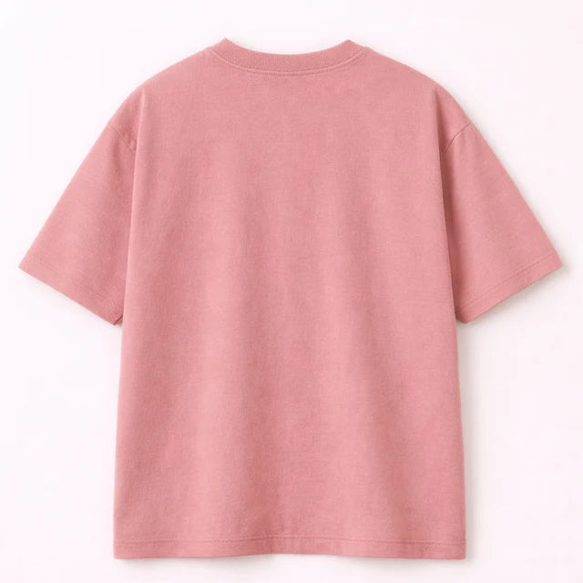 Men's Rose Pink 240 GSM 100% Cotton French Terry Oversized T-Shirt