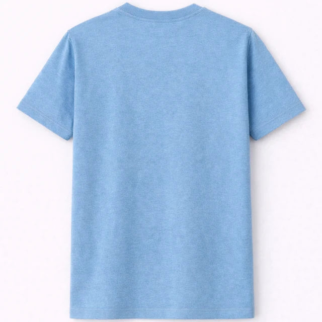 Men's Sky Blue 100% Cotton T-Shirt | 180 GSM Premium Regular Fit
