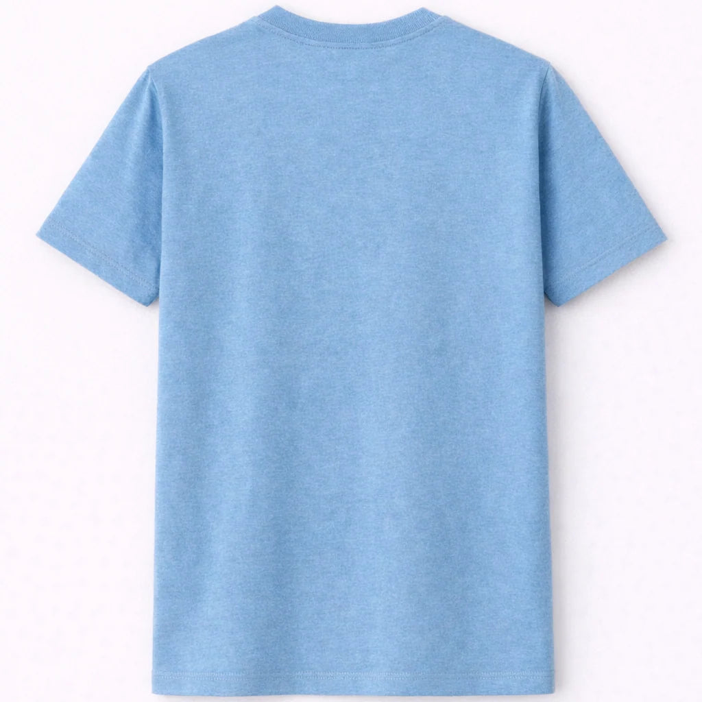 Women's 100% Cotton T-Shirt – Sky Blue | Bio-Washed Casual Tee